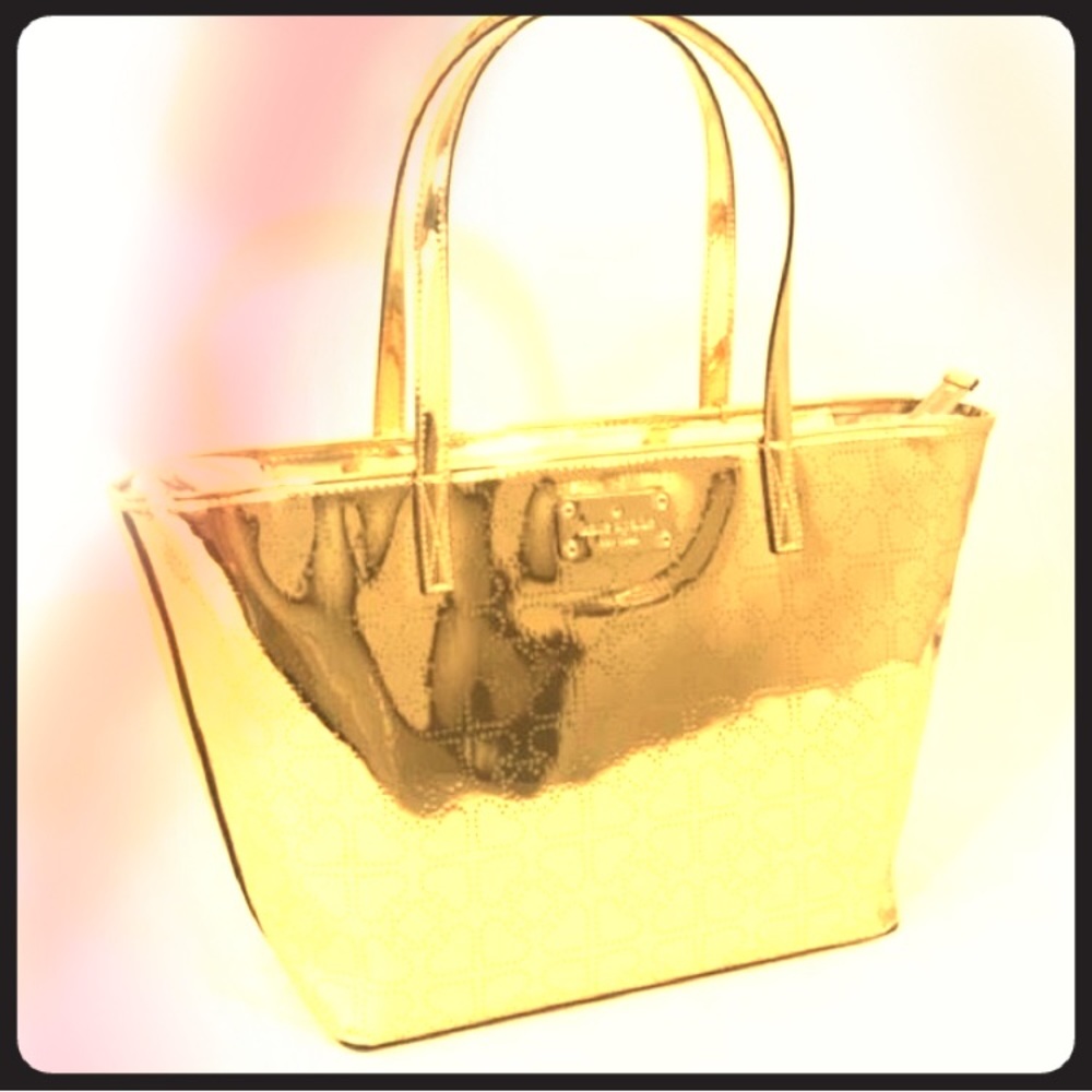 New ♠️ kate spade ♠️ harmony tote gold heart print